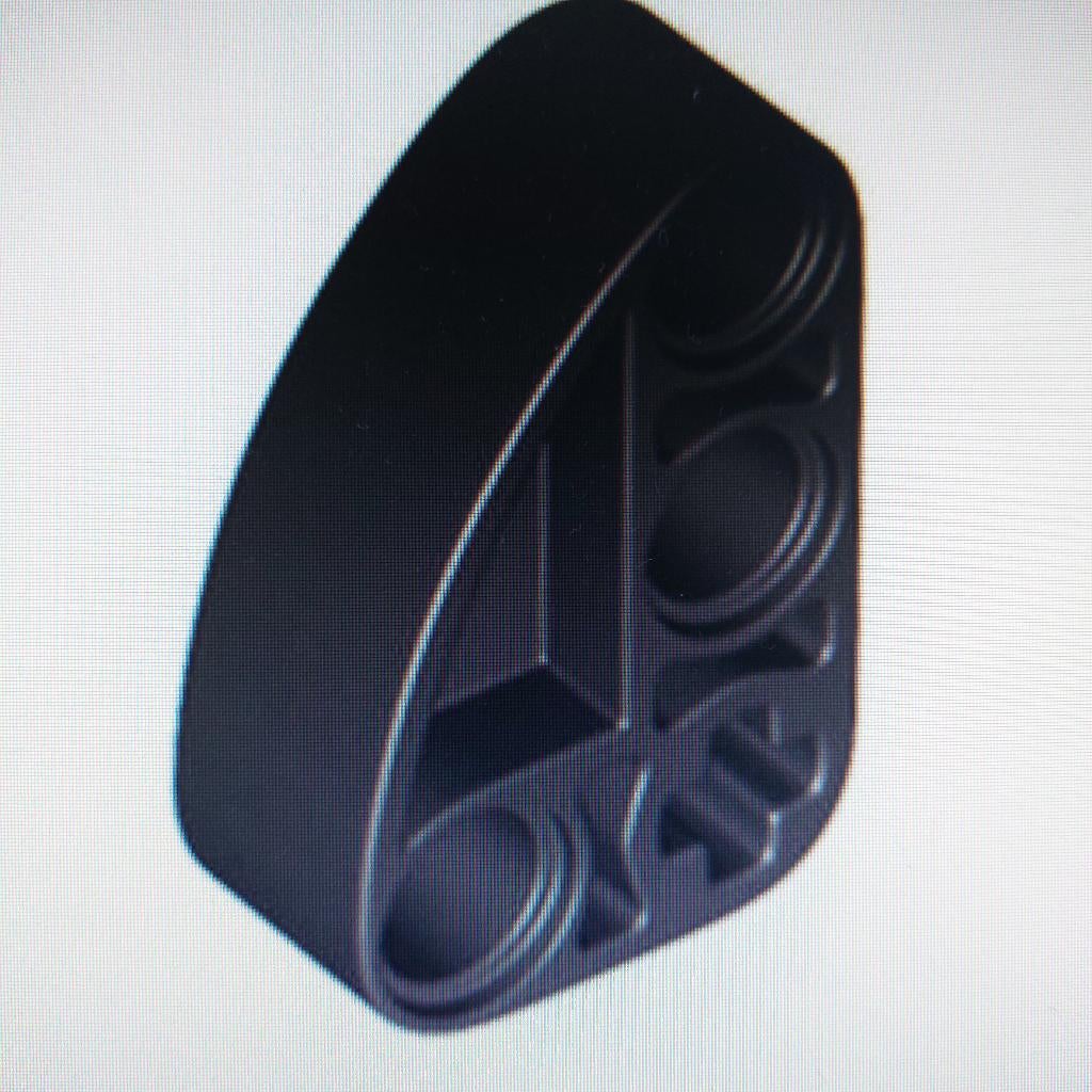 10 technic Lego hefarm L-vorm kwart ellips 2x3 zwart, Ophalen of Verzenden, Zo goed als nieuw, Losse stenen, Lego