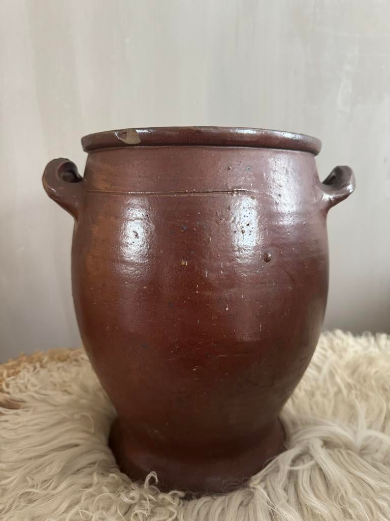 Oude Keulse pot inmaakpot bloempot, Ophalen