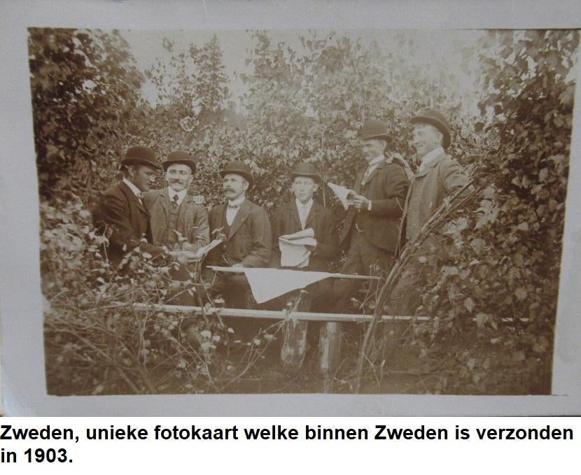 foto ansichtkaart gelopen in 1903., Ophalen of Verzenden, Voor 1920, Gelopen, Overig Europa
