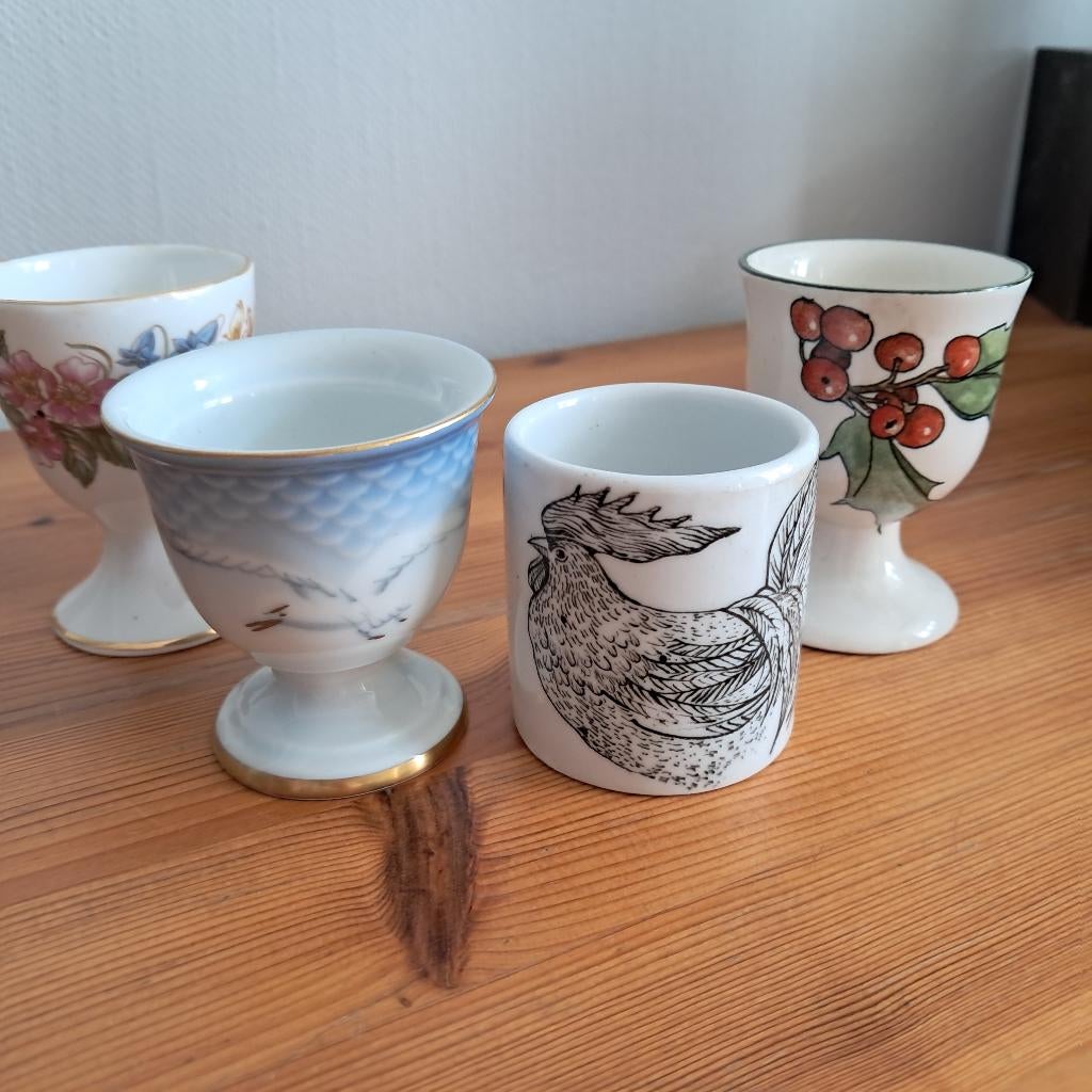 4 eierdopjes Bing & Grondahl, Paragon, Arabia en Gien, Ophalen of Verzenden