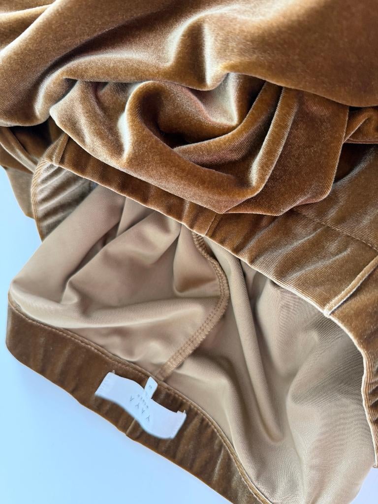 YAYA Women | fluwelen smoking set | goud | blazer + broek, Ophalen of Verzenden, Zo goed als nieuw, Maat 42/44 (L)