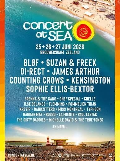 1x Concert At Sea Ticket VRIJDAG, Tickets en Kaartjes, Eén persoon