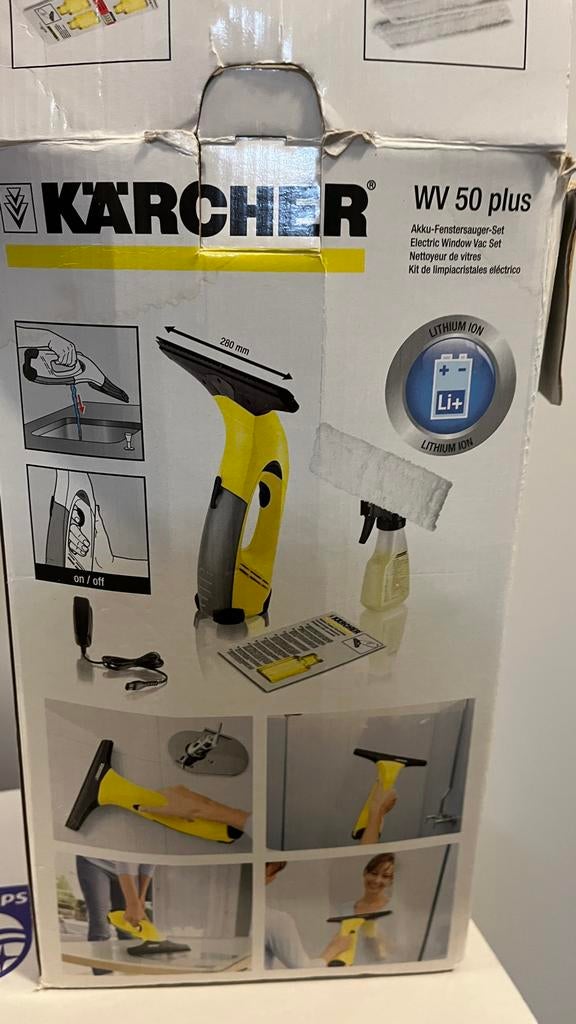 Karcher elektrische raamwisser WV 50 plus, Ophalen, Raamwisser of Trekker