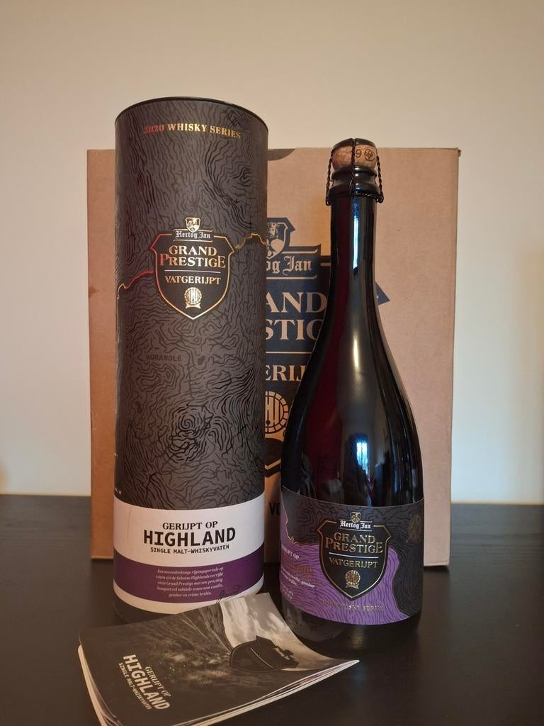 Hertog Jan Grand Prestige Vatgerijpt Whisky 2020 Highland, Verzamelen, Biermerken, Ophalen of Verzenden, Nieuw, Flesje(s), Hertog Jan
