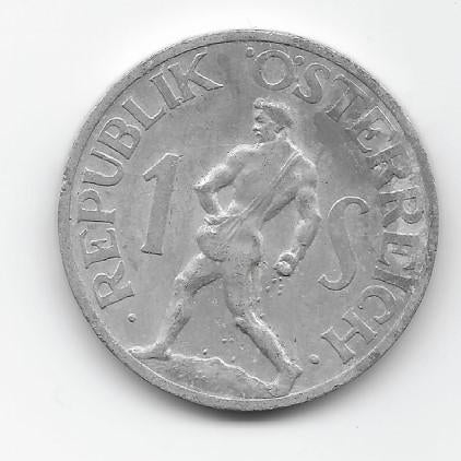 Oostenrijk 1 schilling 1957 KM# 2871, Verzenden, Oostenrijk, Losse munt