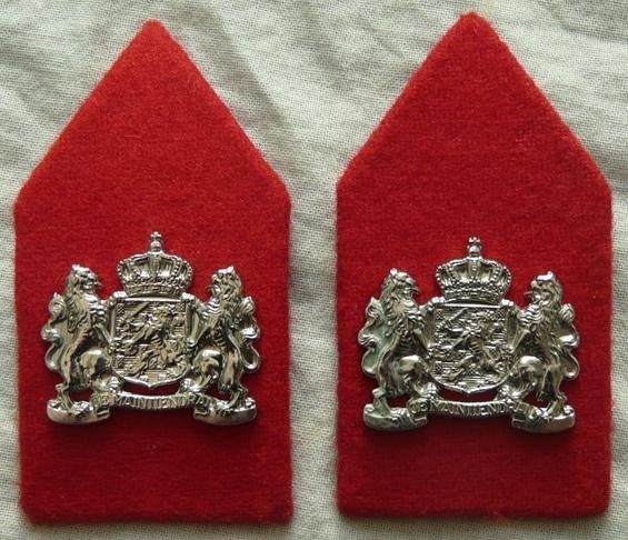 Kraagspiegels, Emblemen, DT2000, Korps Nationale Reserve.(5), Verzamelen, Militaria | Algemeen, Ophalen of Verzenden, Landmacht