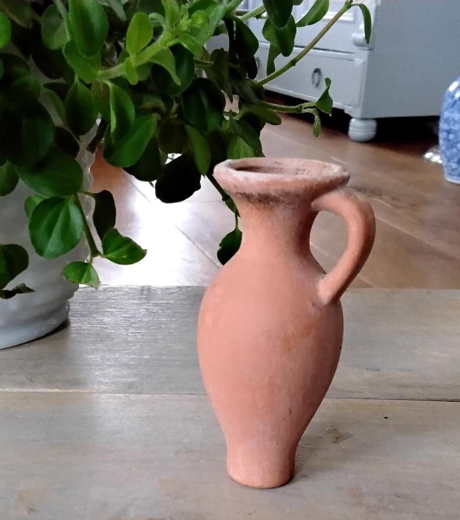 Klein kruikje - mini-kruikje, Huis en Inrichting, Ophalen of Verzenden, Gebruikt, Natuurlijk materiaal