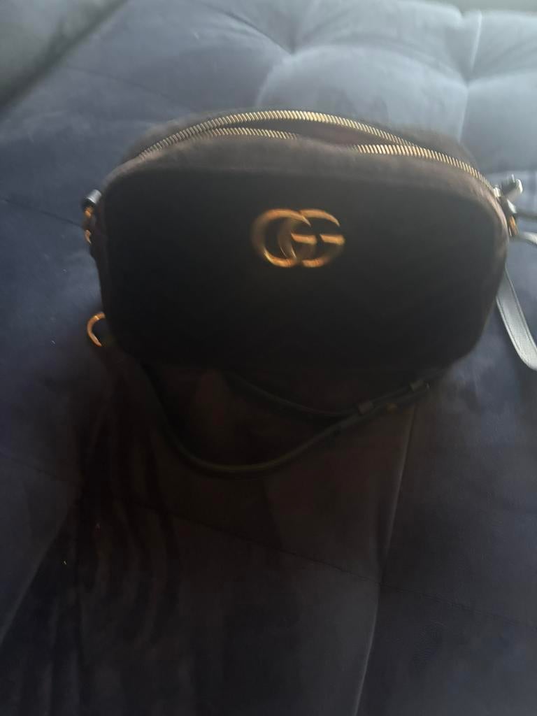 Orginele gucci tas velvet, Ophalen of Verzenden, Zwart, Schoudertasje