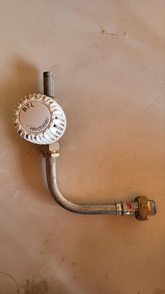 Heimeier RTL Ventiel - Zo goed als nieuw, Doe-het-zelf en Verbouw, Verwarming en Radiatoren, Ophalen of Verzenden, Zo goed als nieuw