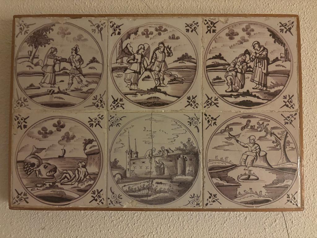 Mangaan tegels voor schouwversiering, Ophalen of Verzenden