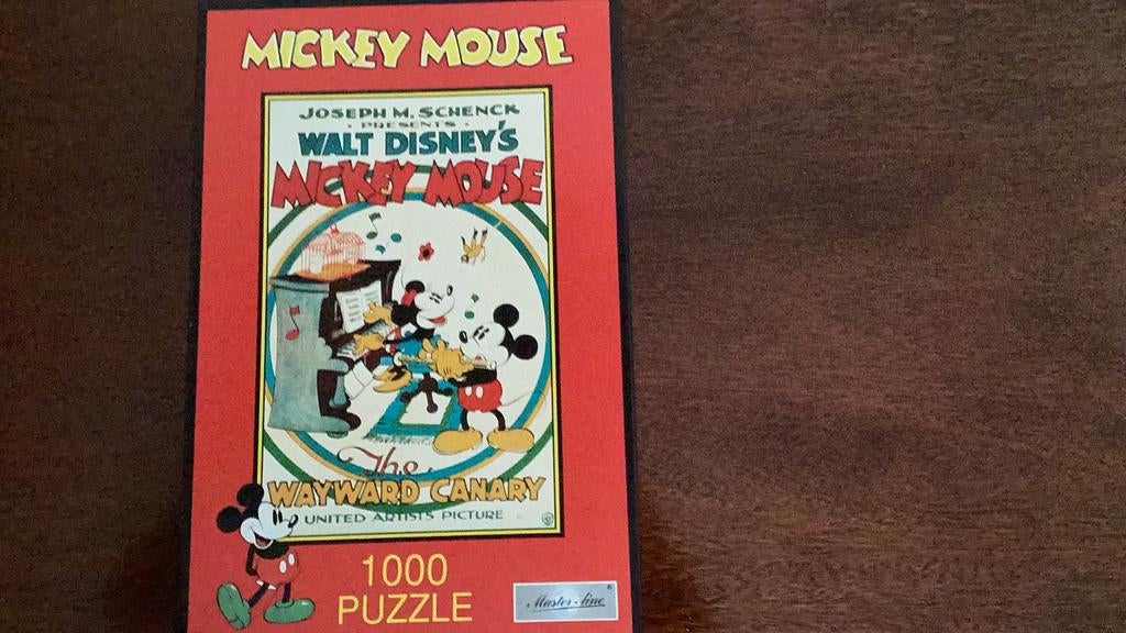 Mickey mouse  puzzel 1000 stukjes, Hobby en Vrije tijd, Denksport en Puzzels, Ophalen, 500 t/m 1500 stukjes, Zo goed als nieuw