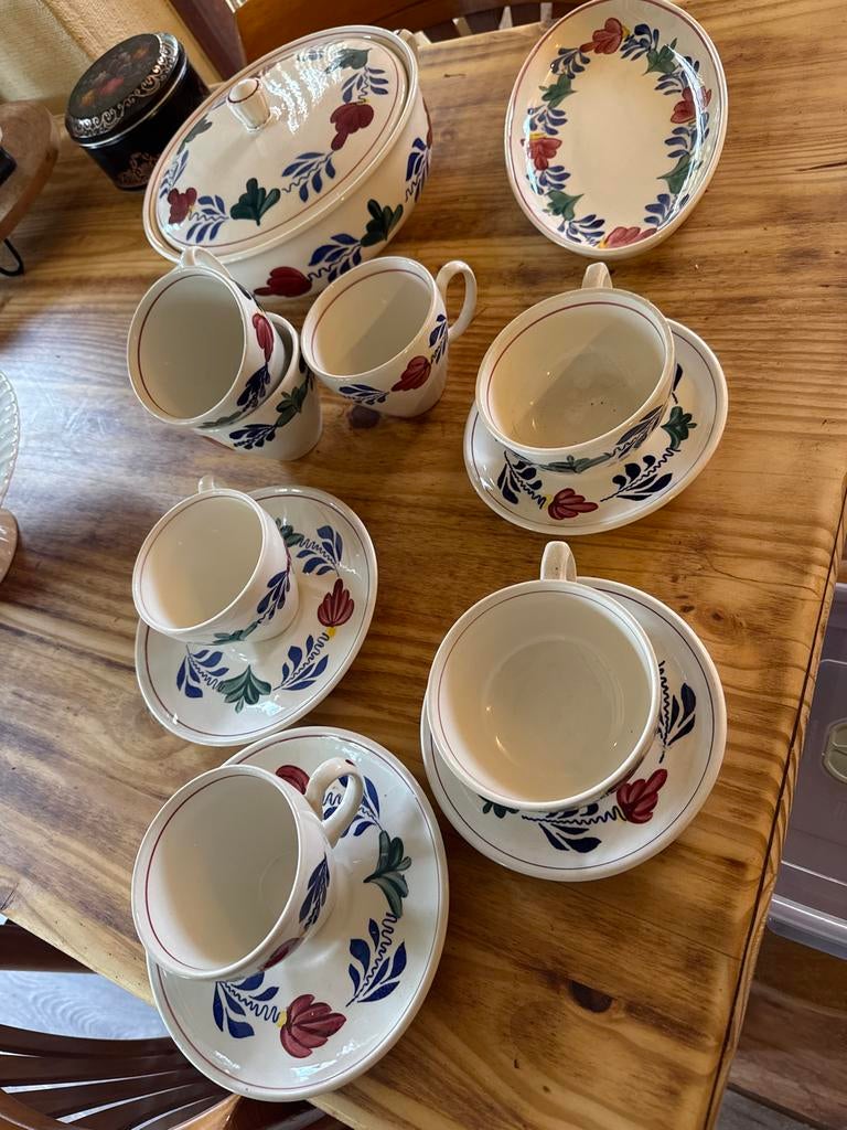 Boerenbond servies, Ophalen, Gebruikt, Aardewerk, Boerenbont