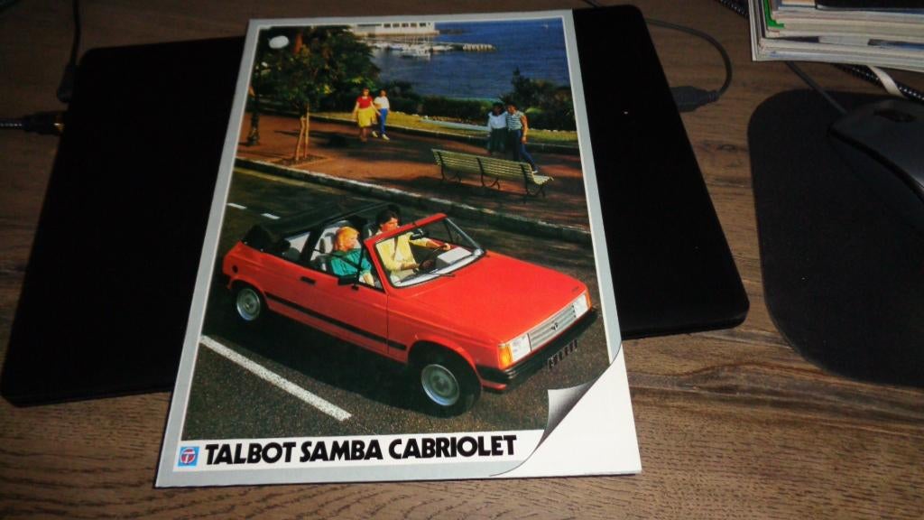 Folder  TALBOT SAMBA CABRIOLET   1983, Verzenden, Zo goed als nieuw, Overige merken