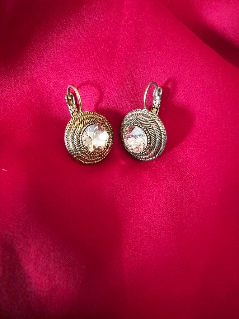 Elegante oorbellen met kristal - Camps & Camps design, Sieraden, Tassen en Uiterlijk, Oorbellen, Met kristal, Overige materialen