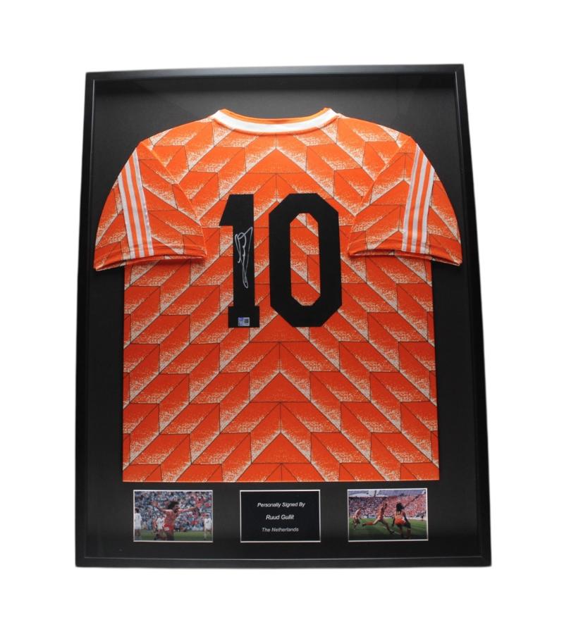 Ruud Gullit Nederland 1988 Ingelijst Thuis Shirt, Verzamelen, Soccersignings.nl, Shirt, Nieuw, Ophalen of Verzenden