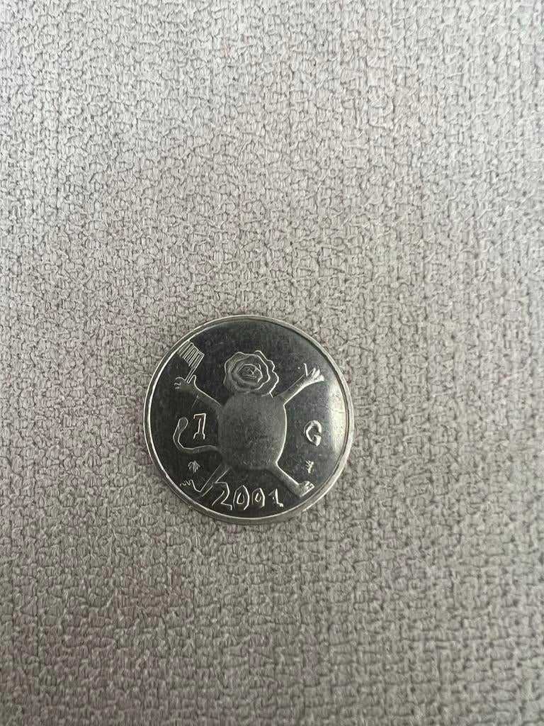 Loeki munt 2001, Postzegels en Munten, Ophalen, Koningin Beatrix, 1 gulden, Losse munt