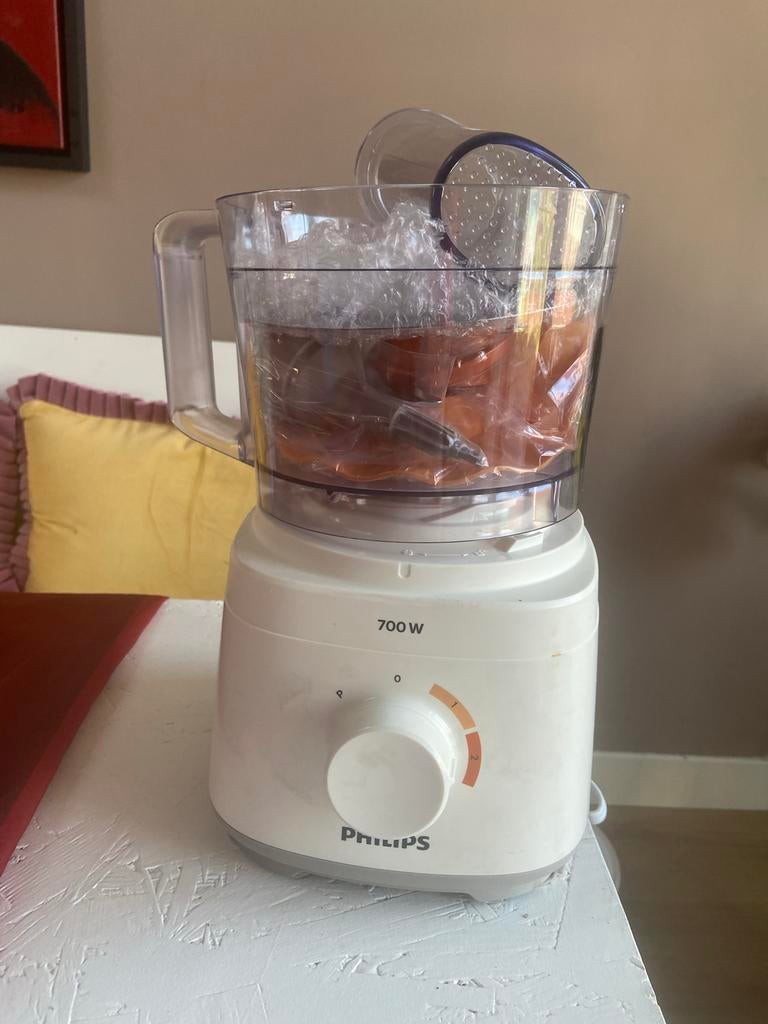 Philips Keukenmachine 700W, 2 tot 3 liter, Ophalen of Verzenden, Nieuw, 3 snelheden of meer