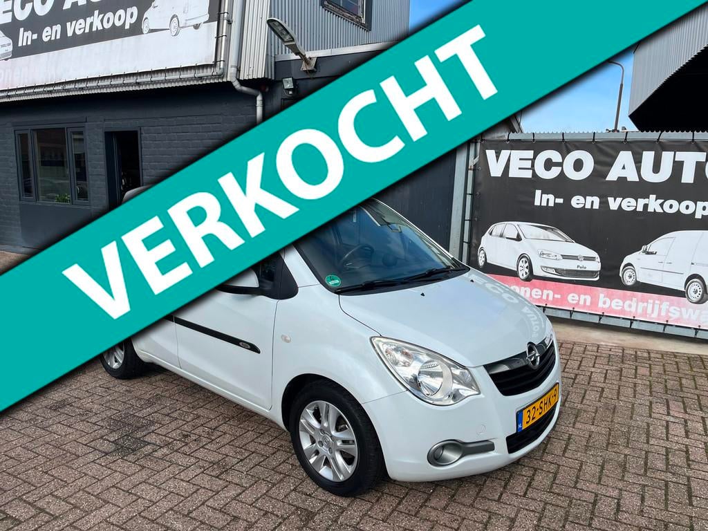 Opel Agila 1.0 Edition airco nette auto dealer onderhouden, Euro 5, Stof, Gebruikt, 31 €/maand