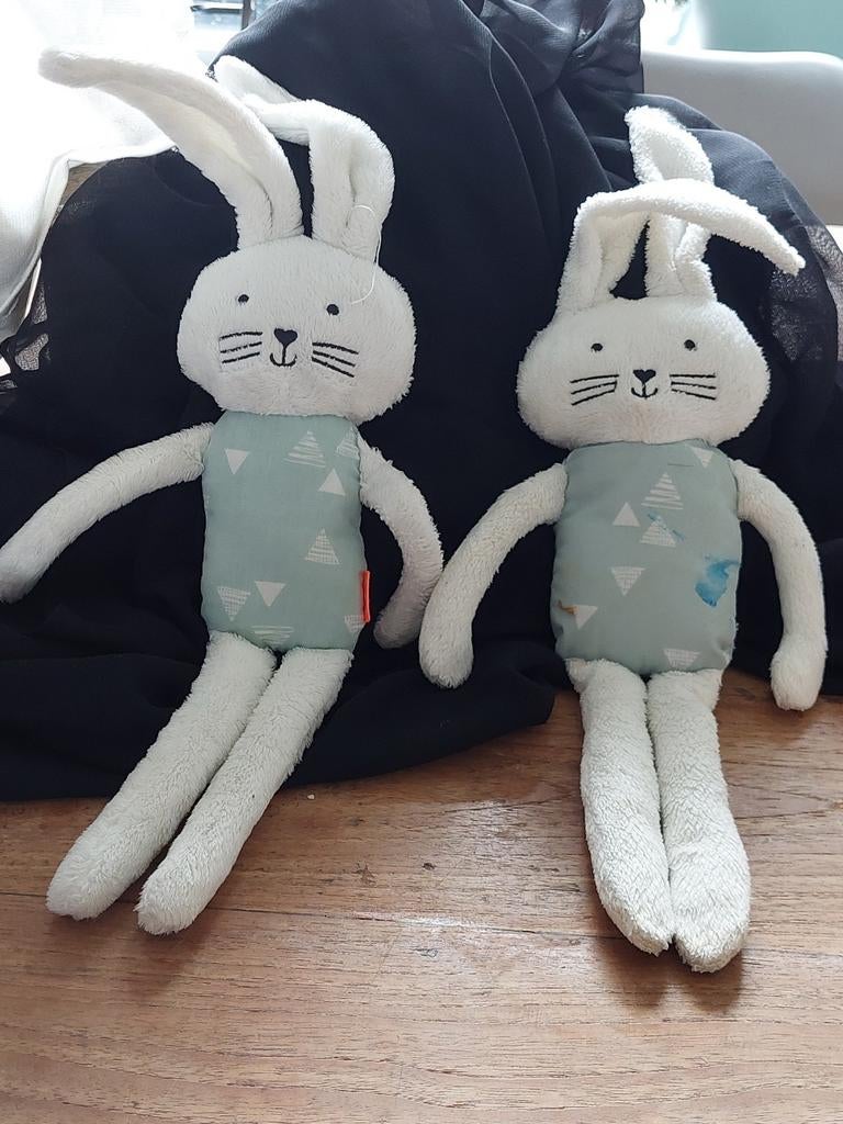 Hema Set van 2 schattige konijnen knuffels, Ophalen of Verzenden