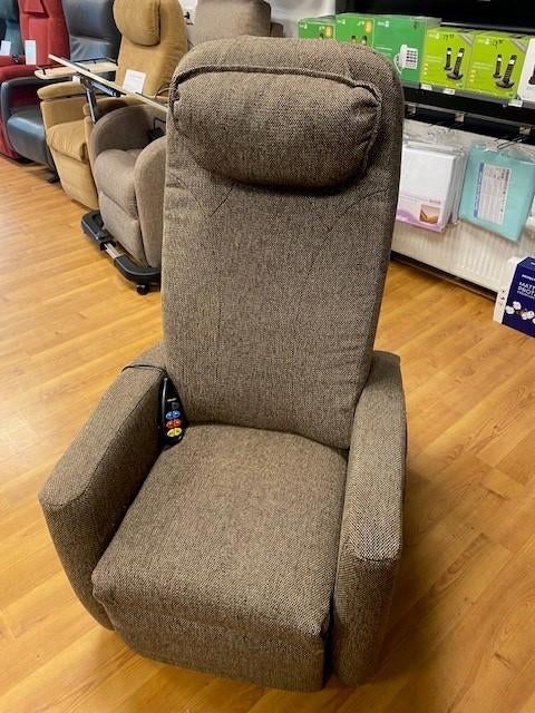 Sta op stoel Relaxfauteuil Fitform Vario 570 bruin stof, 75 tot 100 cm, Ophalen of Verzenden, Zo goed als nieuw, Stof