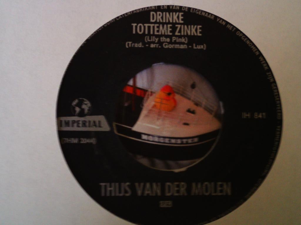 thijs van der molen - drinke totteme zinke 5a, 7 inch, Single, Ophalen of Verzenden, Zo goed als nieuw