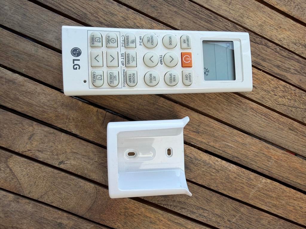 LG Airco Afstandsbediening met Houder - AKB74955603, Witgoed en Apparatuur, Airco's, Ophalen, Gebruikt, Wandairco, Afstandsbediening