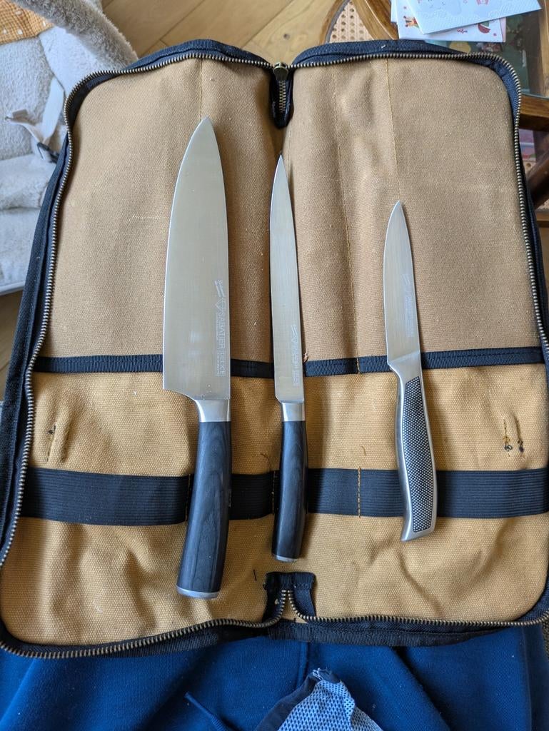 Diamant Sabatier Messenset, Ophalen of Verzenden, Zo goed als nieuw, Rvs of Chroom, Bestekset