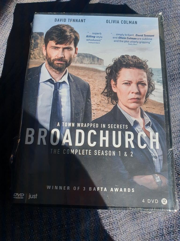 Gloednieuwe dvd Broadchurch, Vanaf 12 jaar, Ophalen, Zo goed als nieuw