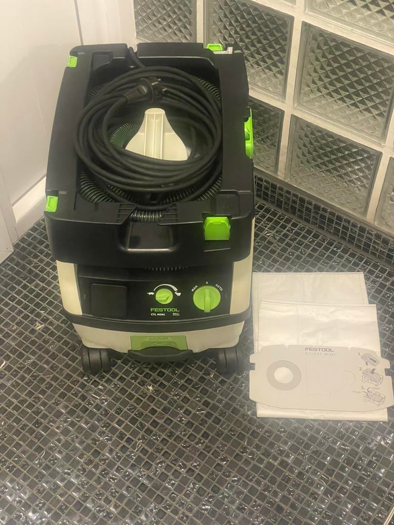 Festool CTL MINI Stofzuiger - 1200W, Doe-het-zelf en Verbouw, Reinigingsmachines, Ophalen of Verzenden, Zo goed als nieuw