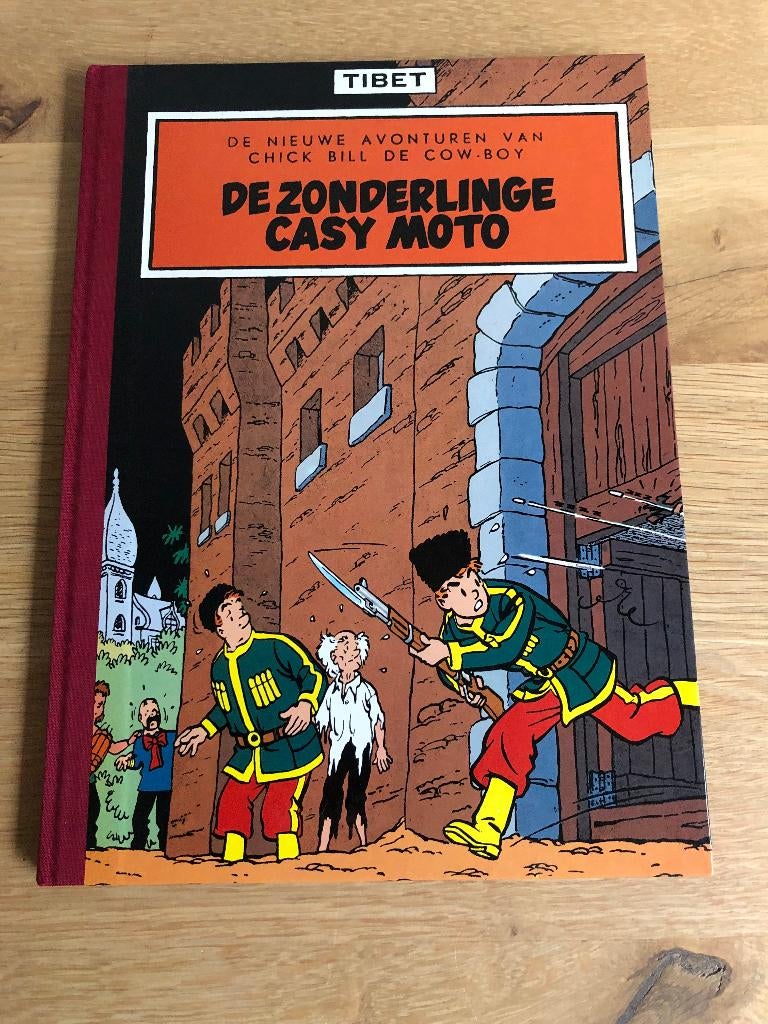 Chick Bill De Zonderlinge Casy Moto Gesigneerd  HC 1983, Tibet, Eén stripboek, Ophalen of Verzenden, Zo goed als nieuw