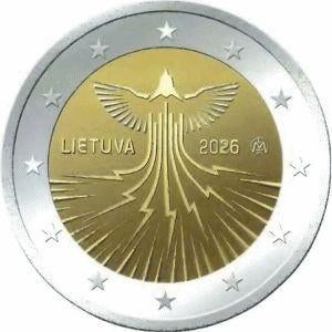 Litouwen 2 euro 2026 UNC Energie Onafhankelijkheid Direct, Ophalen of Verzenden, Overige landen, 2 euro, Losse munt