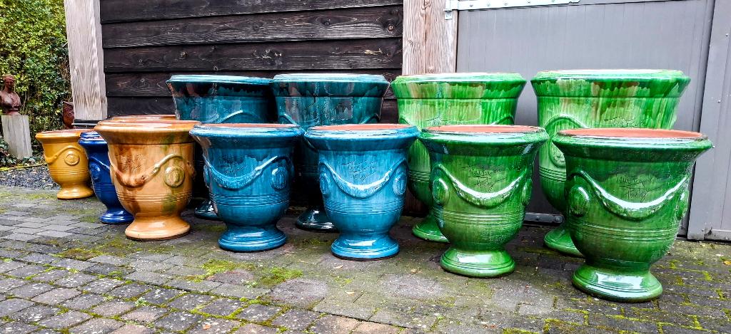 De originele geglazuurde anduze vazen afkomstig Frankrijk., Ophalen, Nieuw