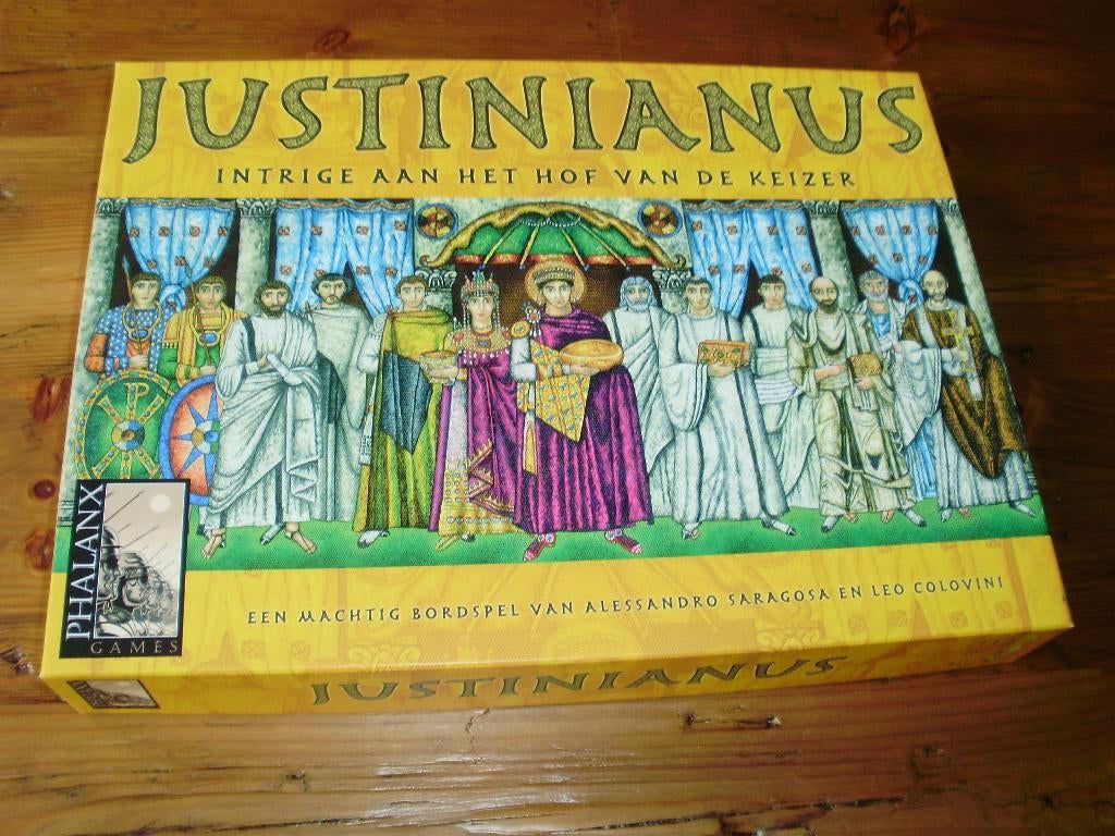 Justinianus / spel / bordspel, Hobby en Vrije tijd, Gezelschapsspellen | Bordspellen, Ophalen of Verzenden, Zo goed als nieuw