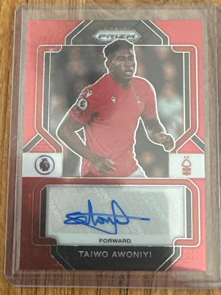 Taiwo Awoniyi Nottingham Forest FC gesigneerde kaart, Ophalen of Verzenden, Zo goed als nieuw, Buitenlandse clubs, Spelerskaart