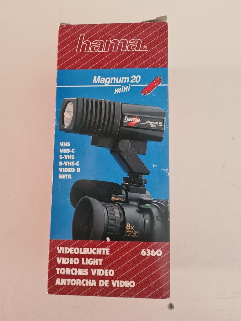 Hama Magnum 20 mini videolamp, Audio, Tv en Foto, Videocamera's Analoog, Ophalen of Verzenden, (Video)band