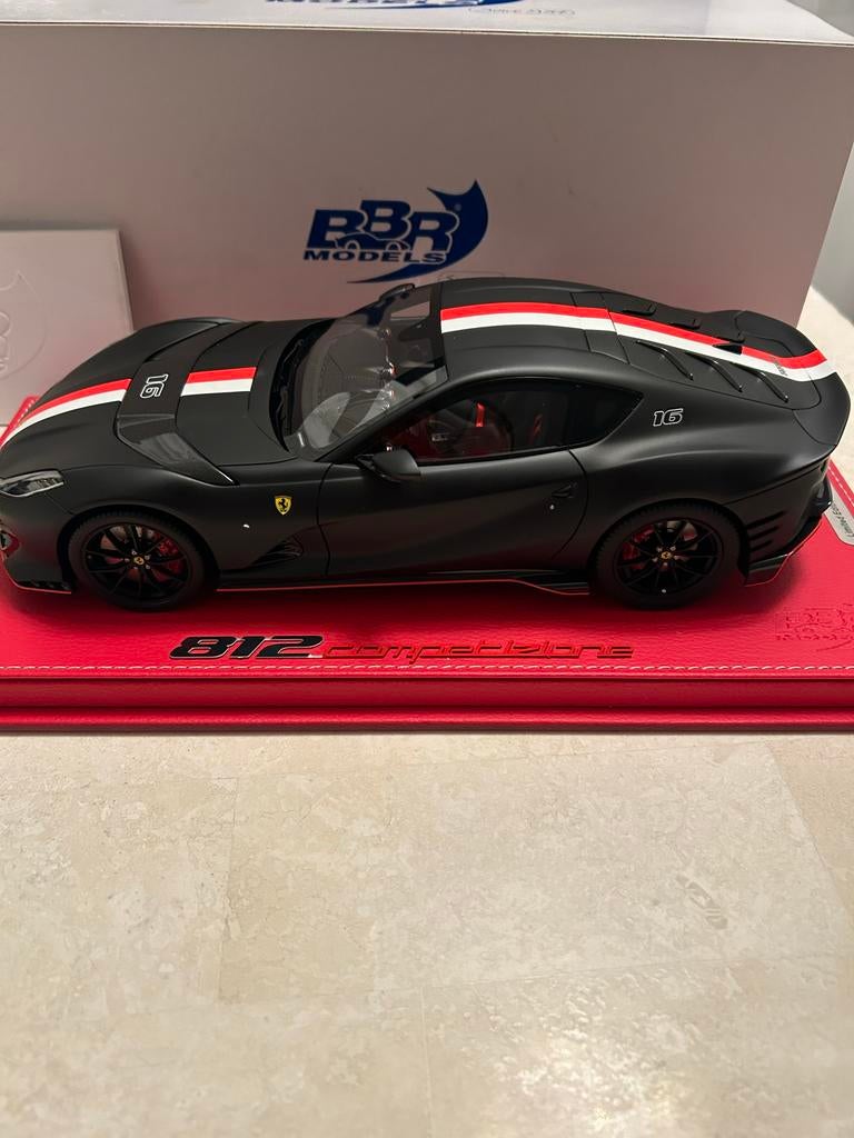 BBR Models Ferrari 812 Competizione 1:18 charles leclerc., Hobby en Vrije tijd, Modelauto's | 1:18, Ophalen, Nieuw, Auto, Overige merken