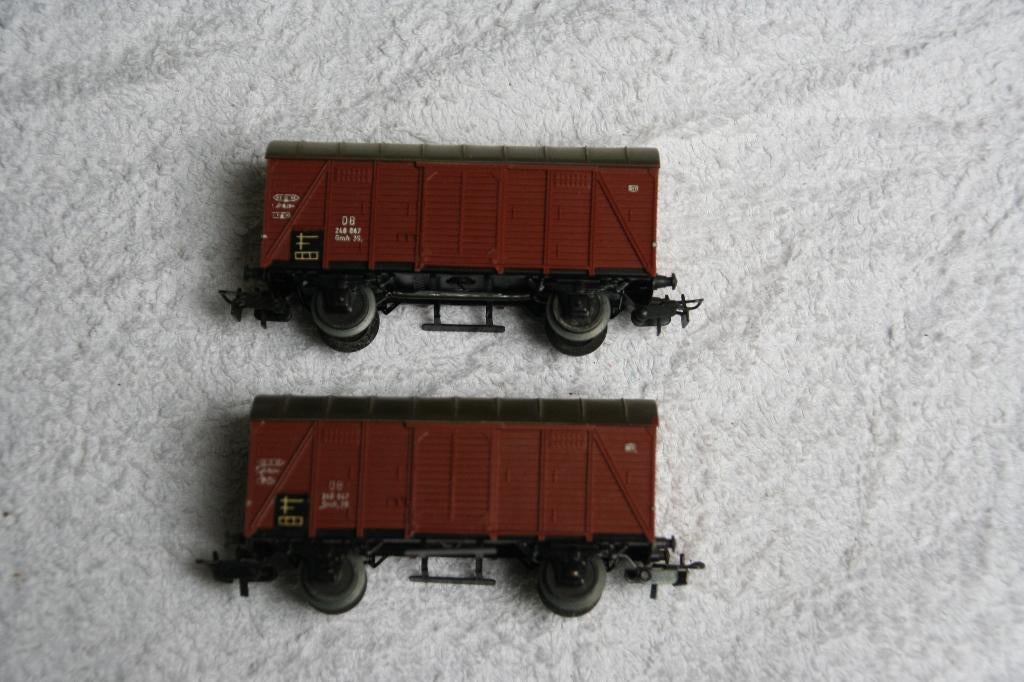 Märklin H0 4505 esloten goederenwagon bruin dak (8.3), Wisselstroom, Gebruikt, Wagon, Ophalen of Verzenden