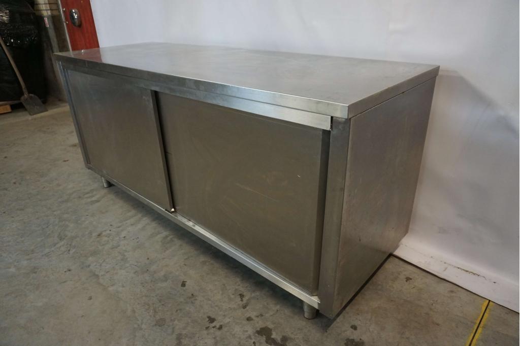 RVS werkkast werktafel 200x70, Niet ingevuld, Gebruikt, RVS Meubilair, Niet ingevuld