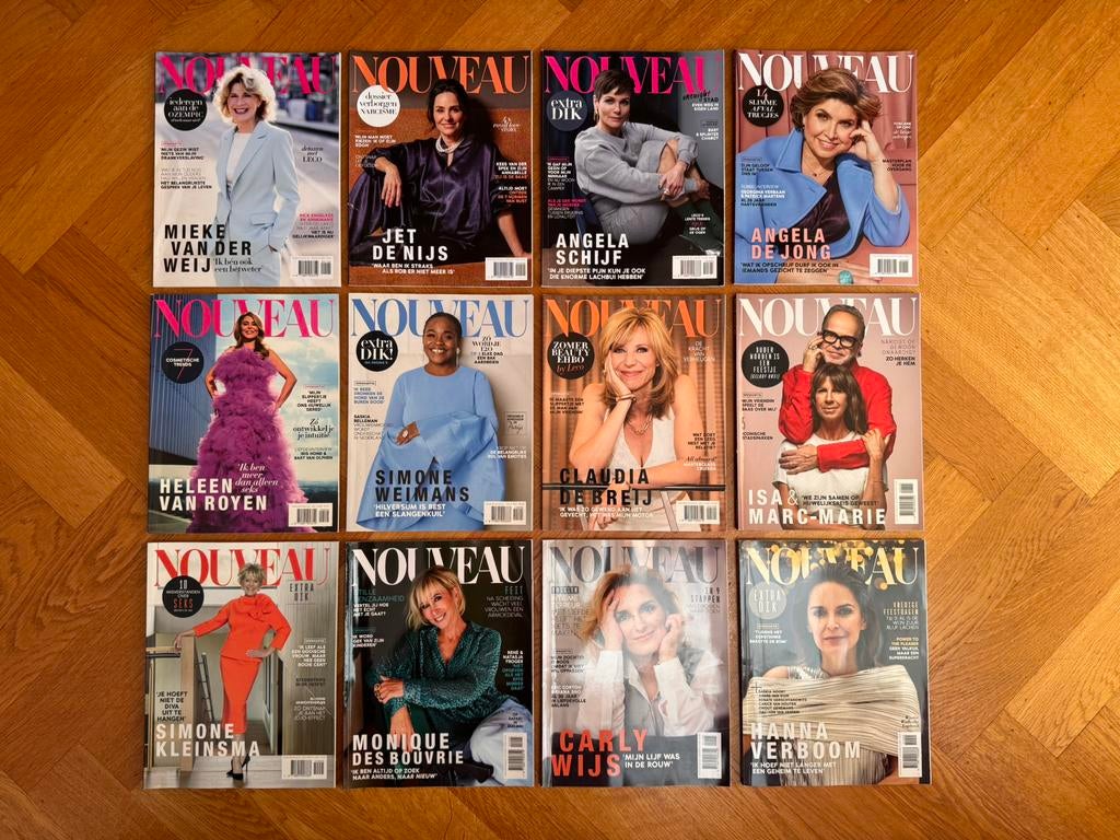 Complete jaargang 2025 damesblad Nouveau (12 exemplaren), Ophalen of Verzenden, Zo goed als nieuw, Damesbladen