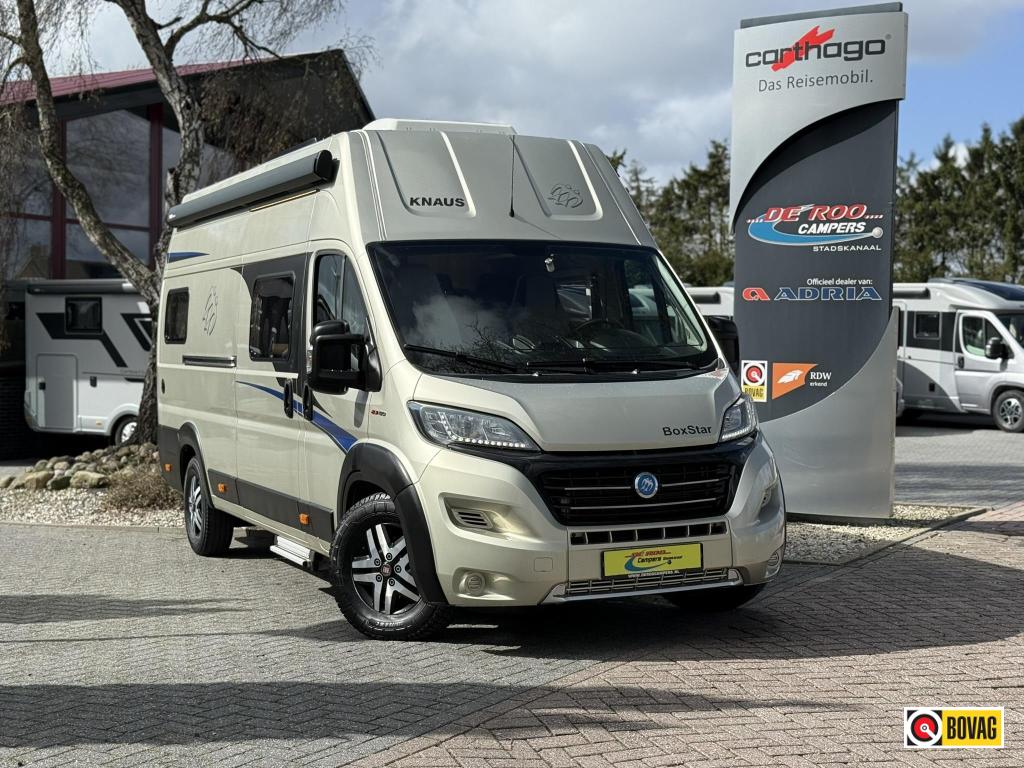 Knaus Boxstar Freeway 630 buscamper lengtebedden NIEUWSTAAT, Caravans en Kamperen, Campers, Standaard zit, Ringverwarming, Fiat