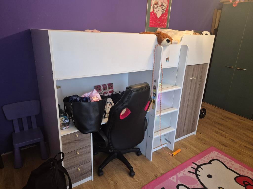 Hoogslaper zonder matras moet zsm weg, Ophalen, Gebruikt, 90 cm, Eenpersoons