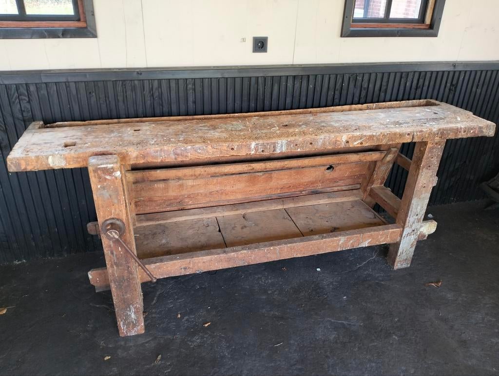 Oude werkbank / dressoir., Ophalen, Gebruikt, 50 tot 75 cm