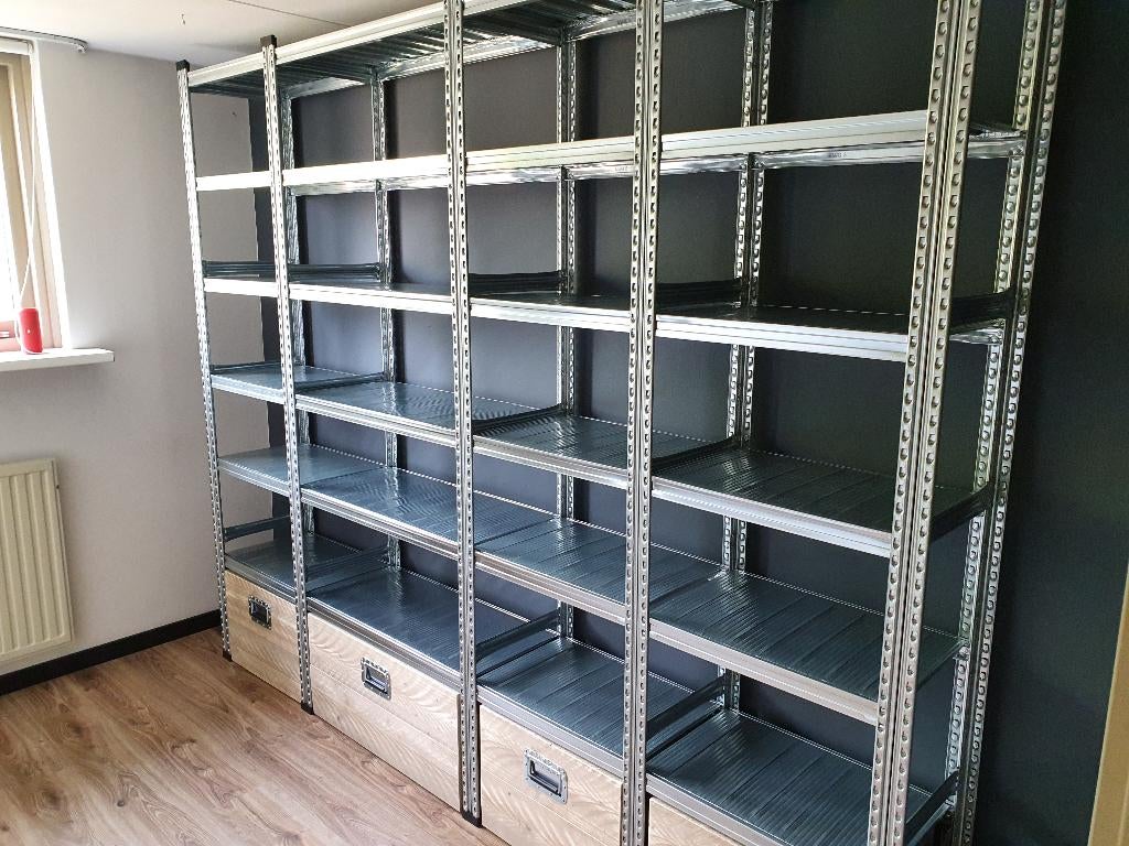 Industriele kledingkast, stellingkast in elke maat van staal, Huis en Inrichting, Kasten | Kledingkasten, Ophalen, 200 cm of meer