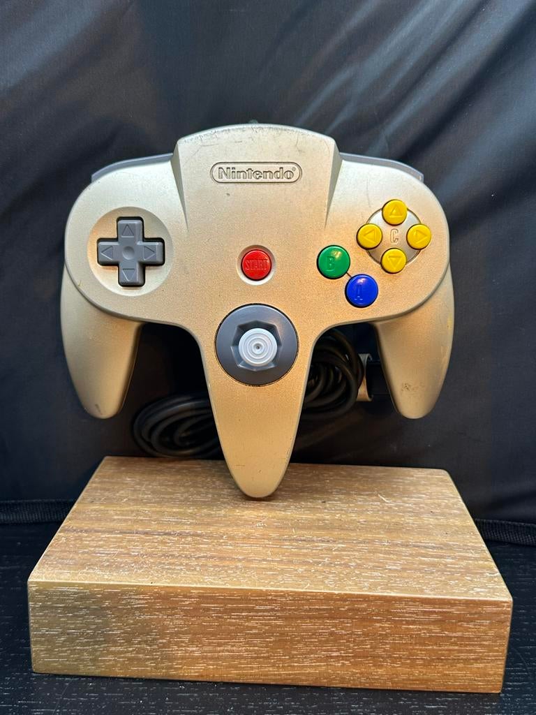 Nintendo 64 Controller Goud - Refurbished met Nieuwe Joystic, S, Refurbished, Ophalen of Verzenden, H