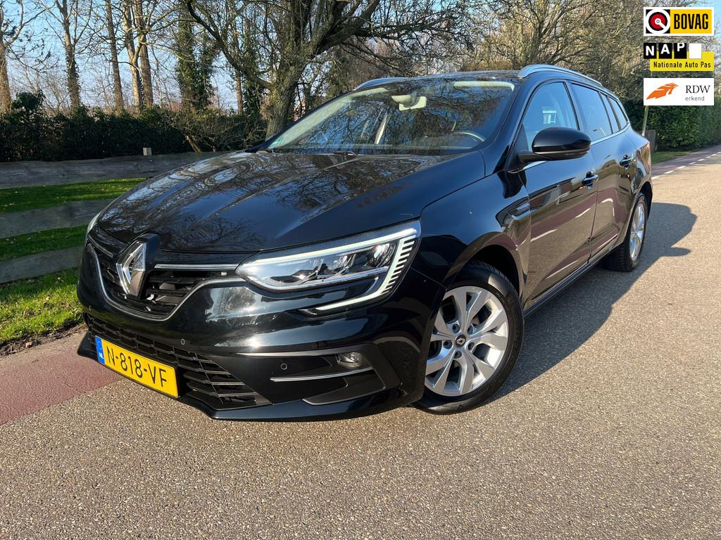 Renault Mégane Estate 1.0 TCe Zen PDC Clima Trekhaak, Auto's, Gebruikt, Zwart, Origineel Nederlands, Handgeschakeld