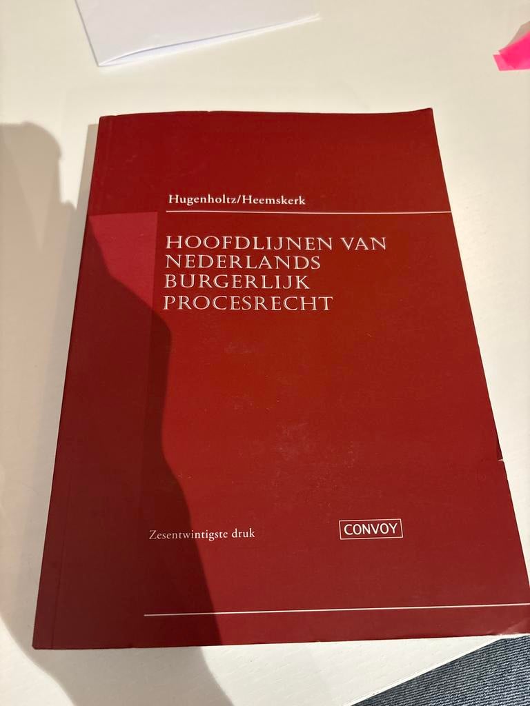 Hoofdlijnen van Nederlands Burgerlijk Procesrecht, Ophalen of Verzenden, Gamma, Gelezen, WO