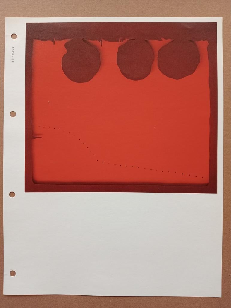 Lucio Fontana Nul Zero offset prent druk jaren 70, Ophalen of Verzenden