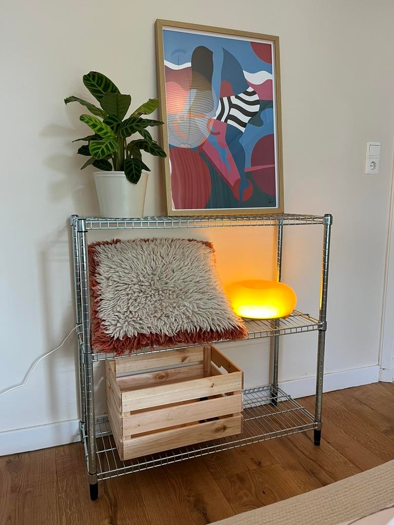 OMAR stellingkast met mandjes, Ophalen, Gebruikt