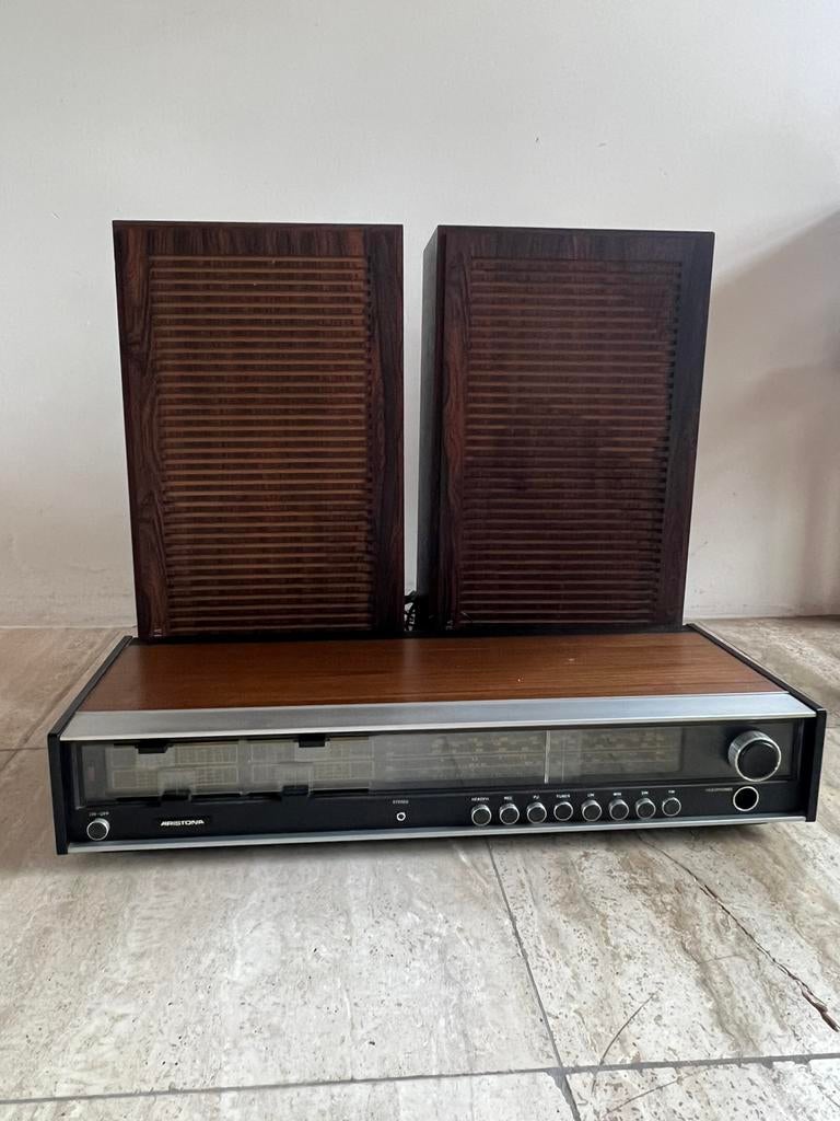 Aristona vintage radio met Telefunken boxen, Ophalen of Verzenden, Gebruikt