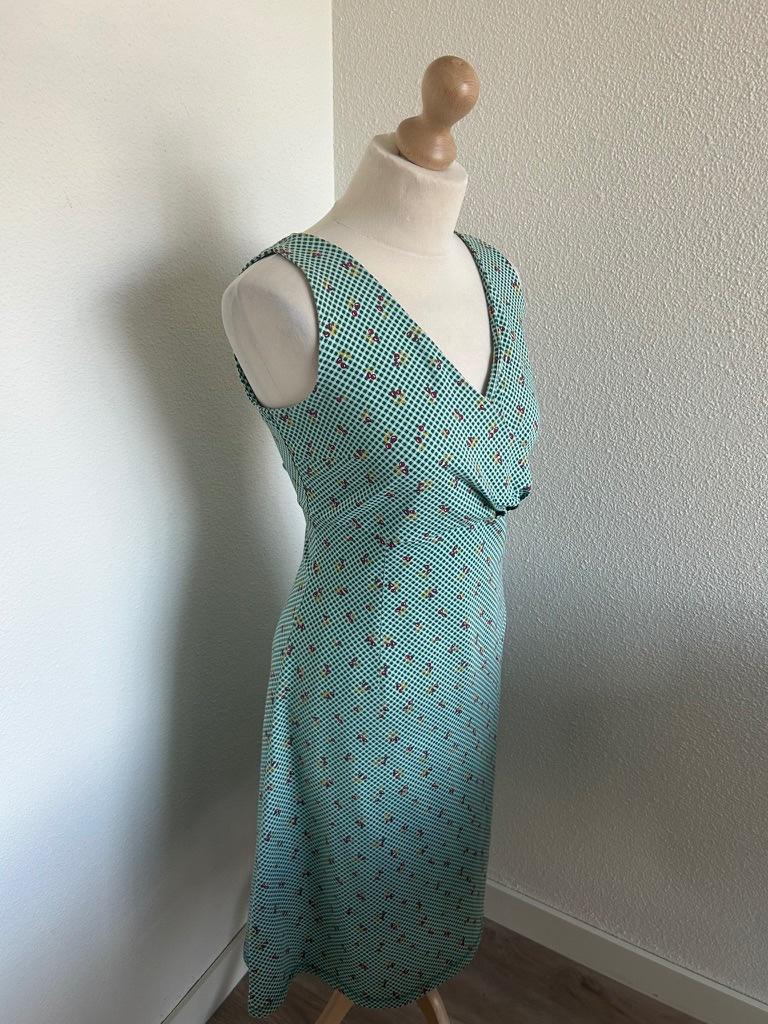 King Louie maat L groene Ginger zomer jurk 1906, Maat 42/44 (L), Ophalen of Verzenden, Zo goed als nieuw, Knielengte